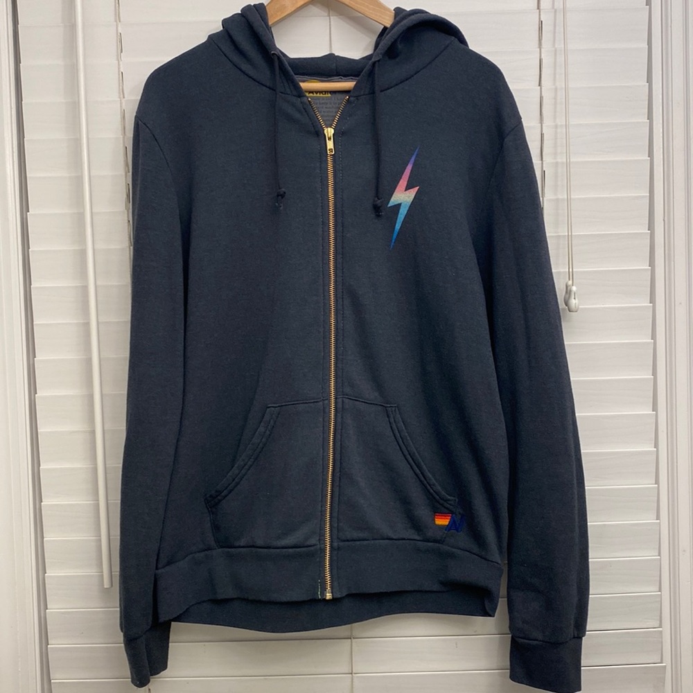 Aviator Nation bolt hoodie large